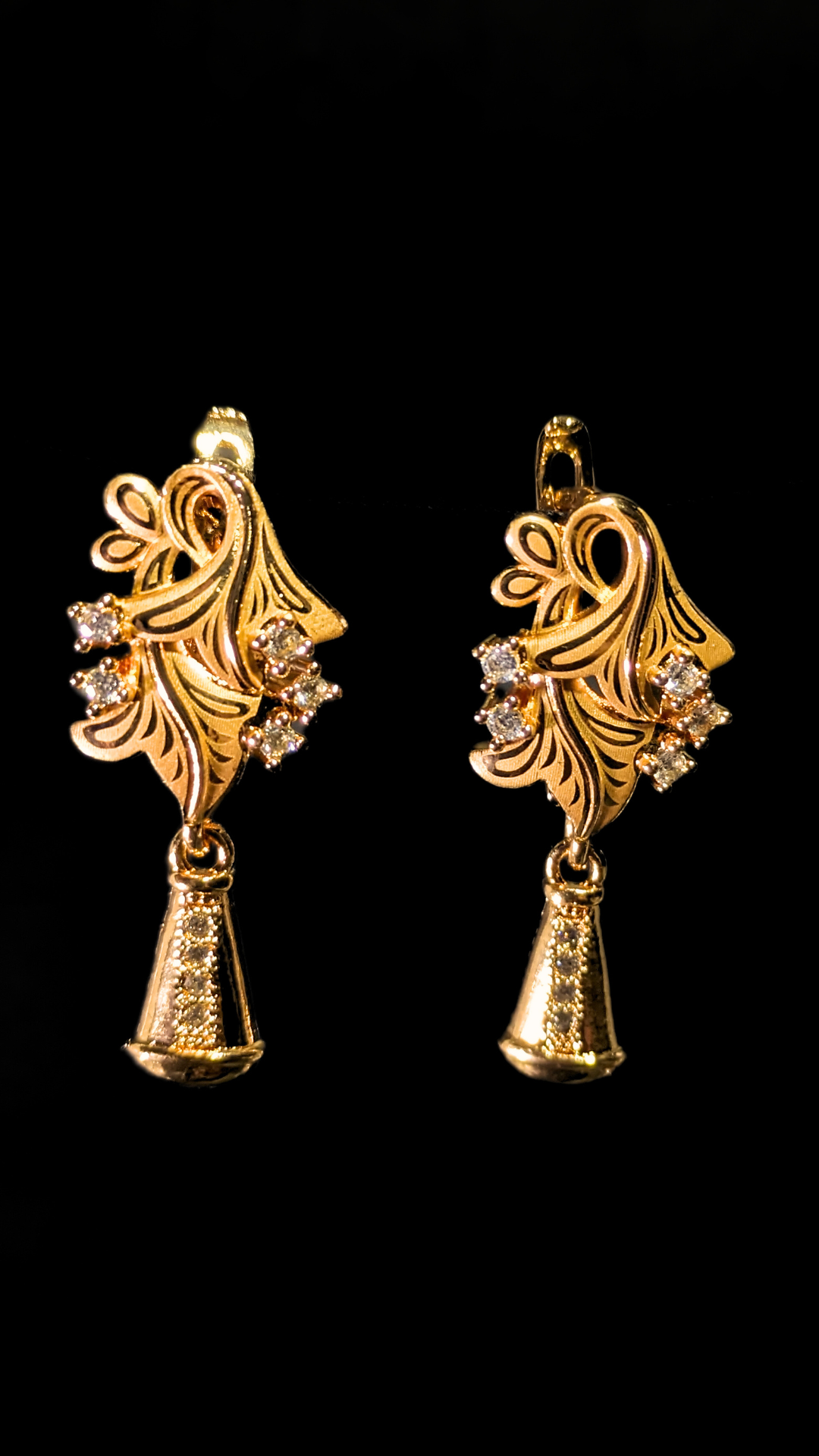 "Petal Grace earrings - Gold Accent
mockup