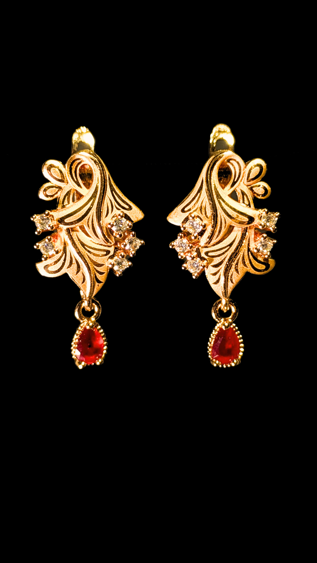 PetalGraceearrings-RubyRed mockup
